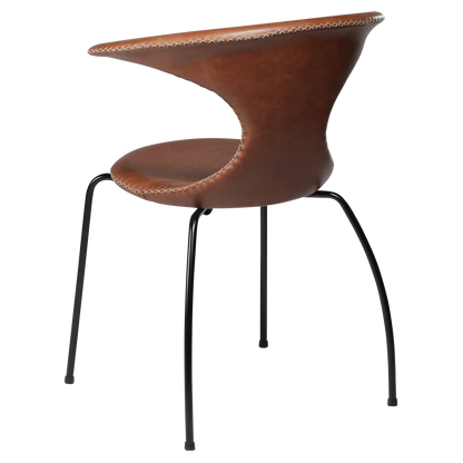 Stuhl Fagus Leder Hellbraun / schwarz (4er-Set)