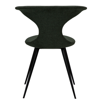 Stuhl Fagus Salbeigrün / schwarz rund (2er-Set)