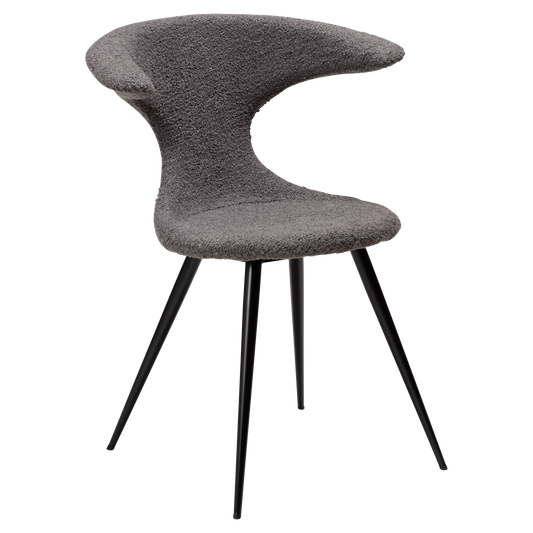 Stuhl Fagus Steingrau / schwarz konisch (2er-Set)