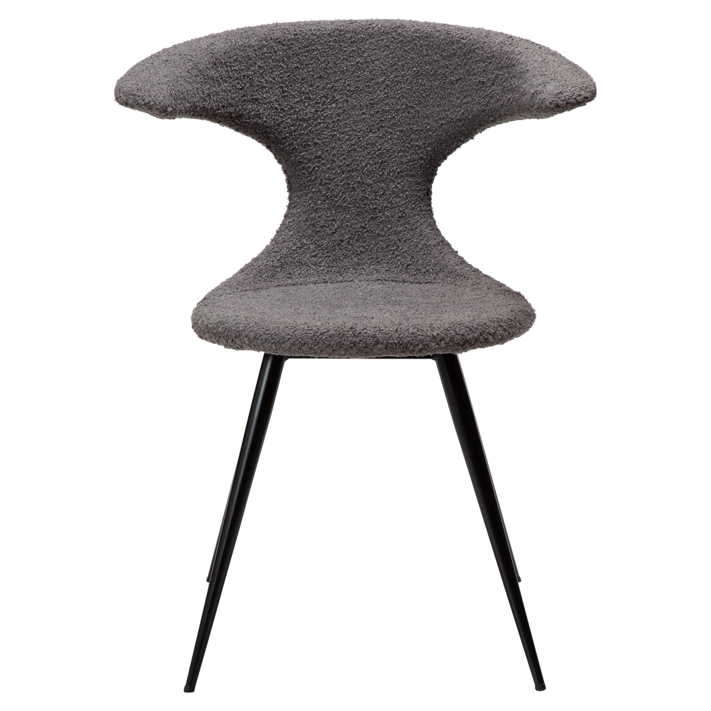 Stuhl Fagus Steingrau / schwarz konisch (2er-Set)