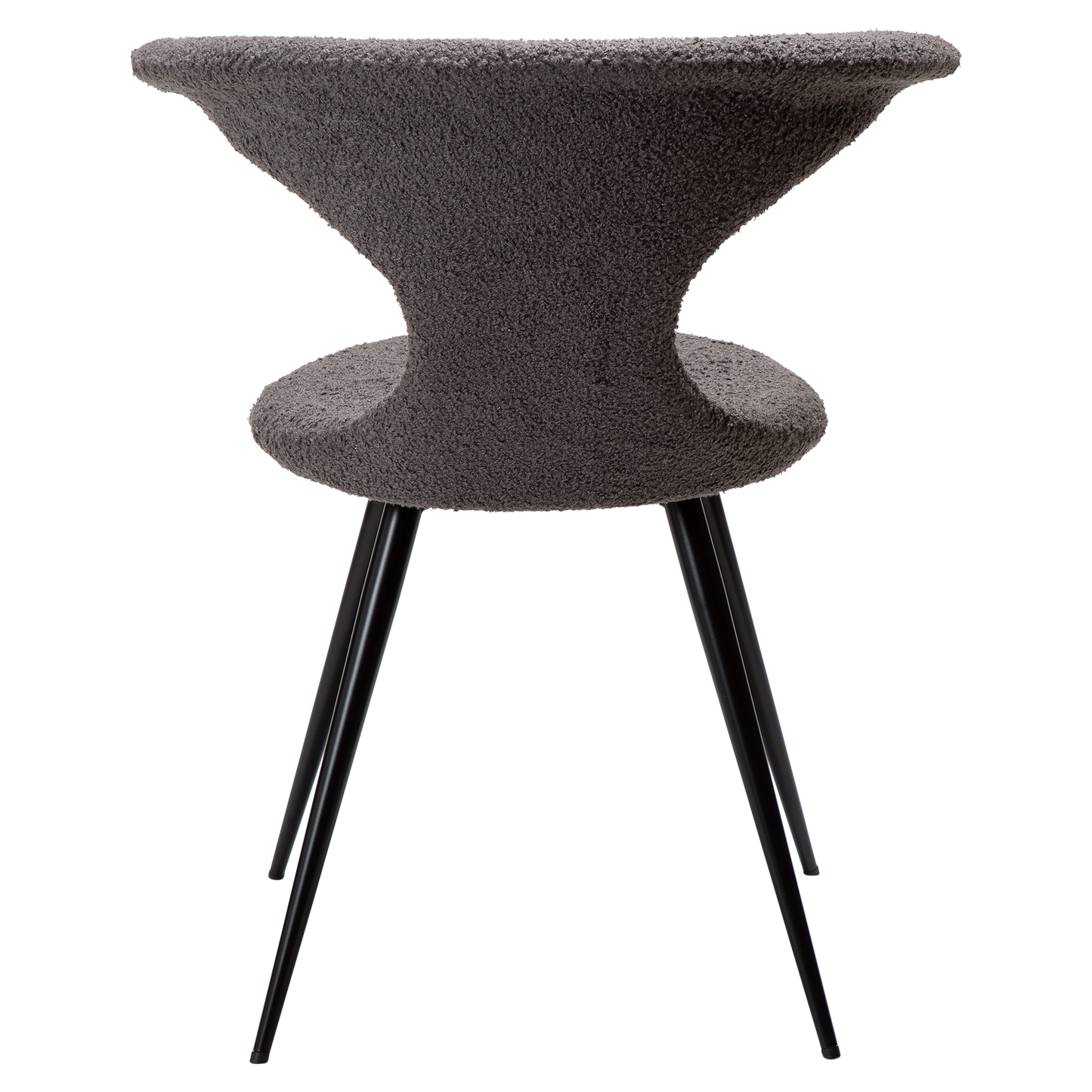 Stuhl Fagus Steingrau / schwarz konisch (2er-Set)