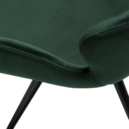 Armlehnstuhl Guava Smaragdgrün (2er-Set)