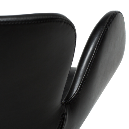 Armlehnstuhl Guava Kunstleder Vintage Schwarz (2er-Set)