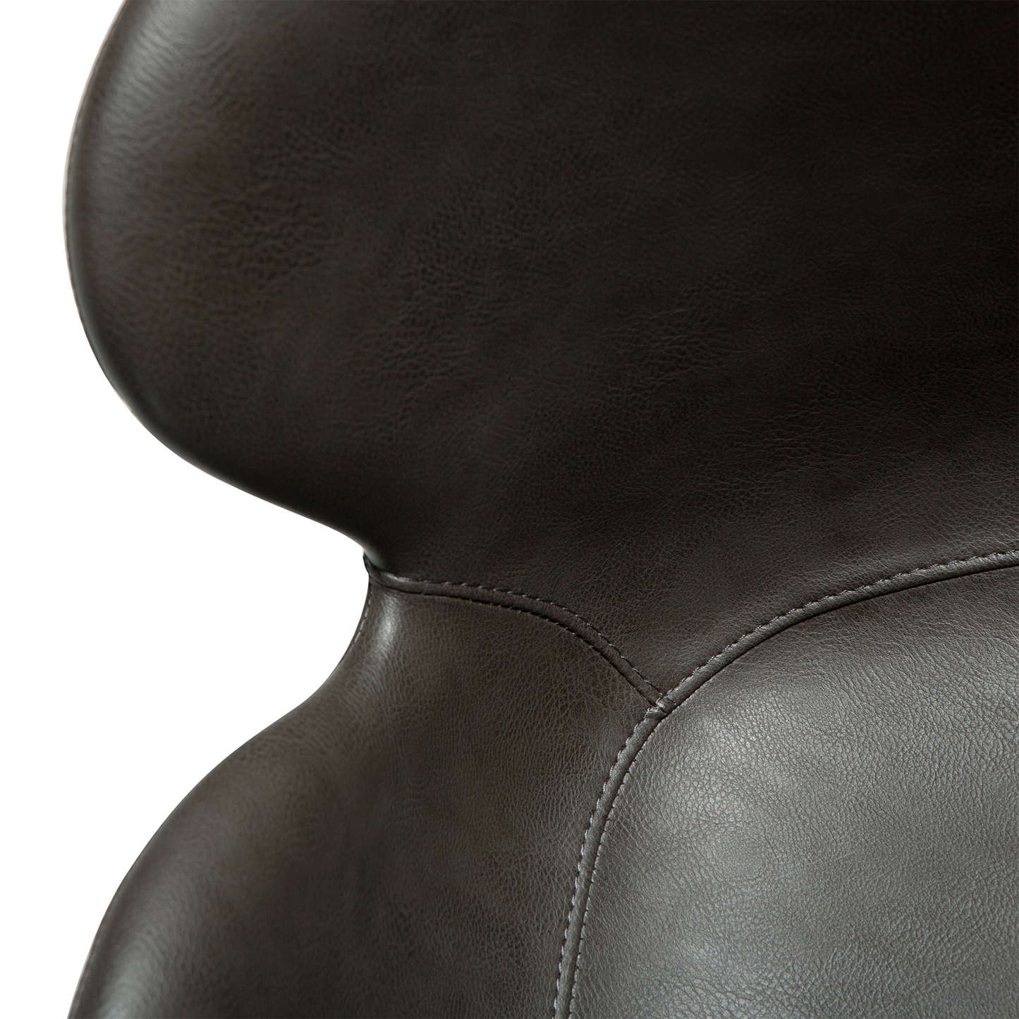 Armlehnstuhl Guava Kunstleder Graphitbraun (2er-Set)
