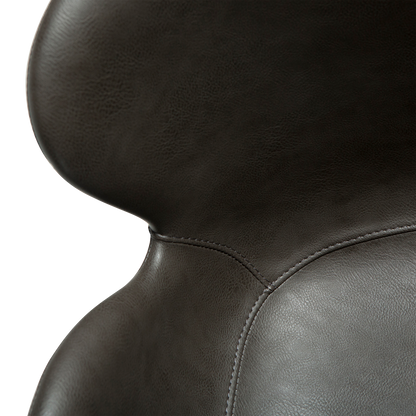 Armlehnstuhl Guava Kunstleder Graphitbraun (2er-Set)