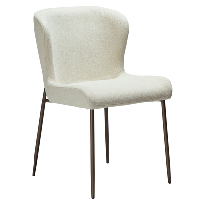 Stuhl Gean Elfenbein / messing (2er-Set)