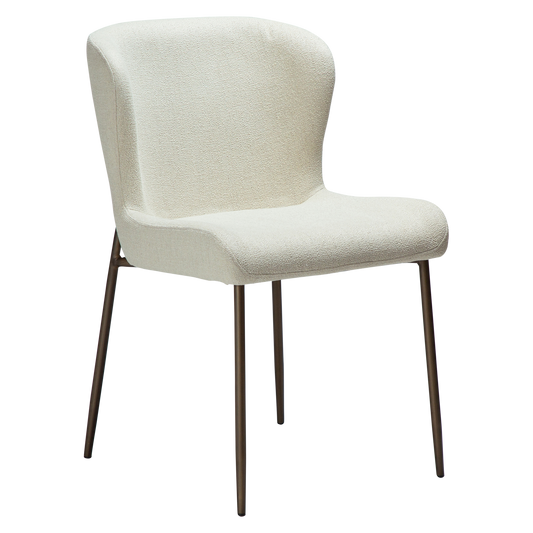 Stuhl Gean Elfenbein / messing (2er-Set)