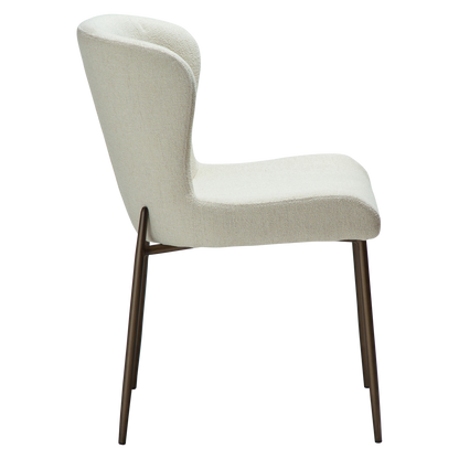 Stuhl Gean Elfenbein / messing (2er-Set)