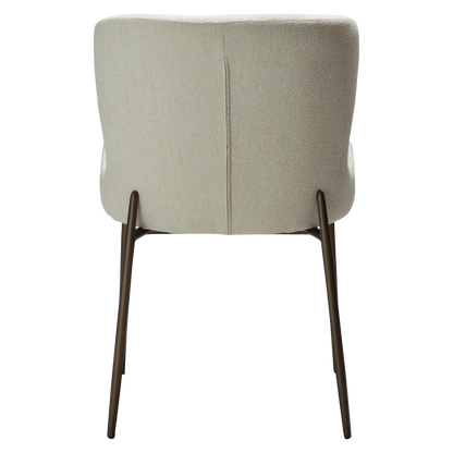 Stuhl Gean Elfenbein / messing (2er-Set)