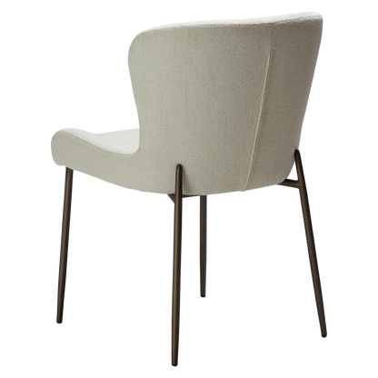 Stuhl Gean Elfenbein / messing (2er-Set)