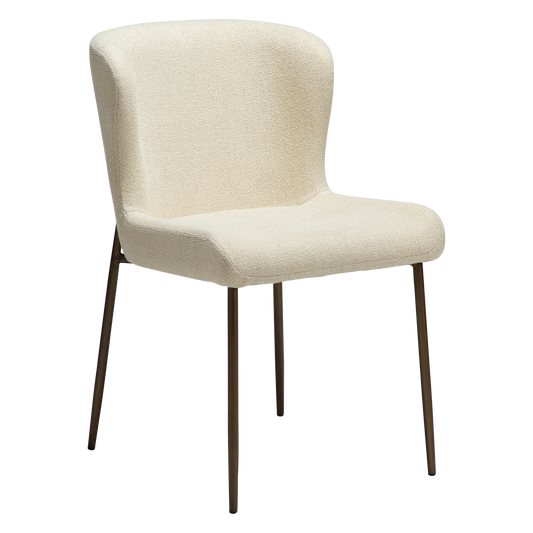 Stuhl Gean Mandelbeige schimmernd (2er-Set)