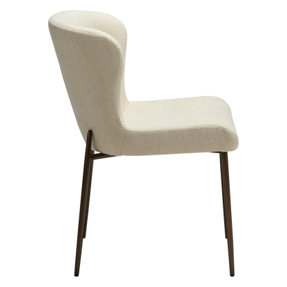 Stuhl Gean Mandelbeige schimmernd (2er-Set)
