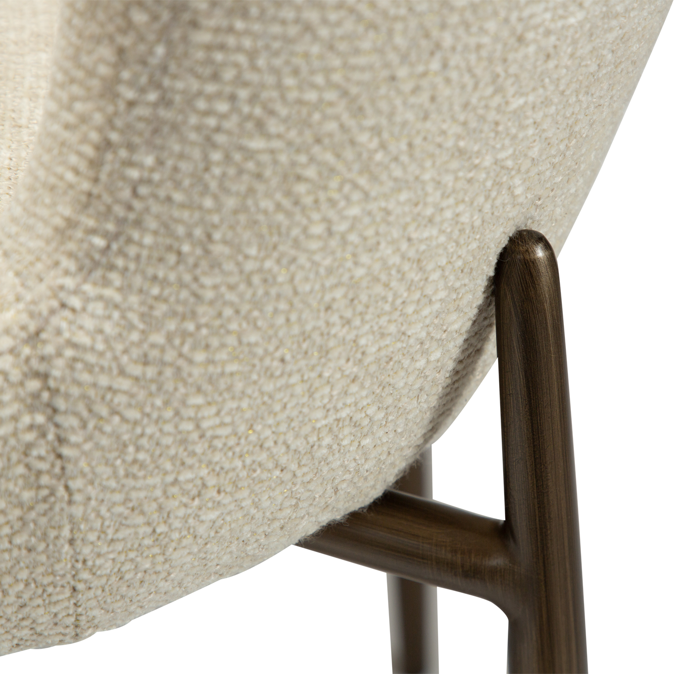 Stuhl Gean Mandelbeige schimmernd (2er-Set)