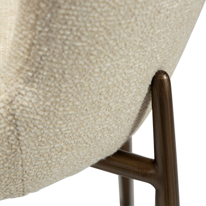 Stuhl Gean Mandelbeige schimmernd (2er-Set)