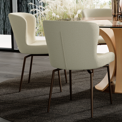 Stuhl Gean Mandelbeige schimmernd (2er-Set)