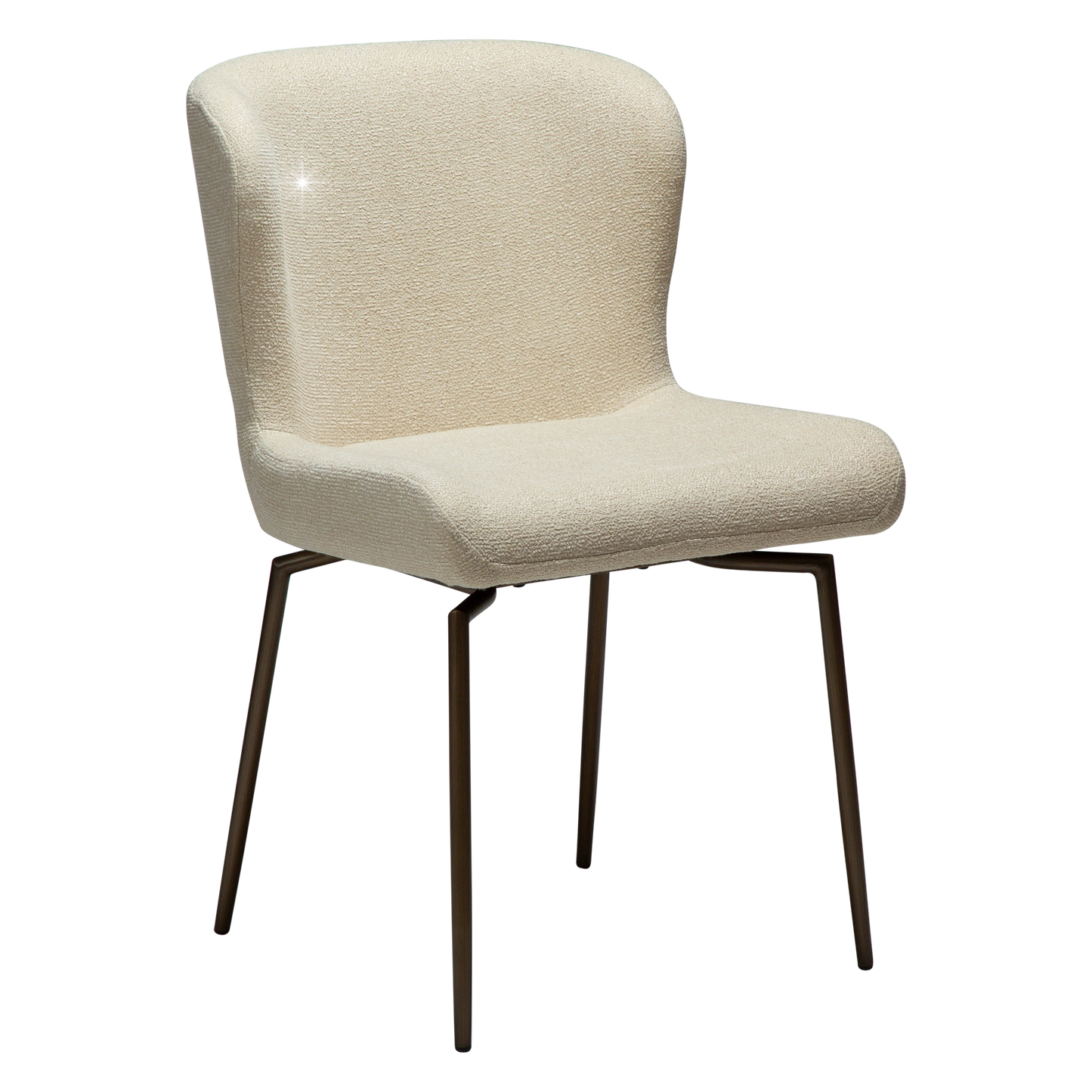 Stuhl Gean Mandelbeige schimmernd schwenkbar (2er-Set)