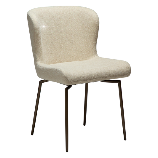 Stuhl Gean Mandelbeige schimmernd schwenkbar (2er-Set)