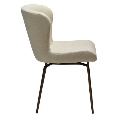 Stuhl Gean Mandelbeige schimmernd schwenkbar (2er-Set)