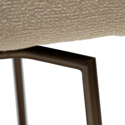 Stuhl Gean Mandelbeige schimmernd schwenkbar (2er-Set)