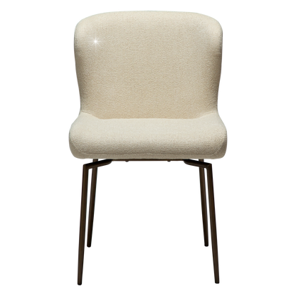 Stuhl Gean Mandelbeige schimmernd schwenkbar (2er-Set)