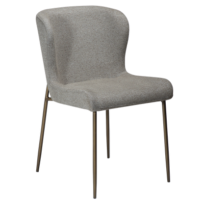 Stuhl Gean Taupe / messing (2er-Set)