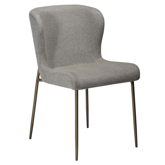 Stuhl Gean Taupe / messing (2er-Set)