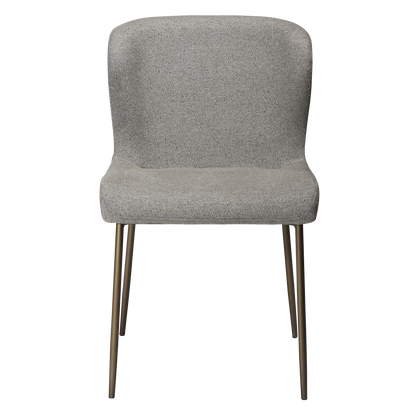 Stuhl Gean Taupe / messing (2er-Set)