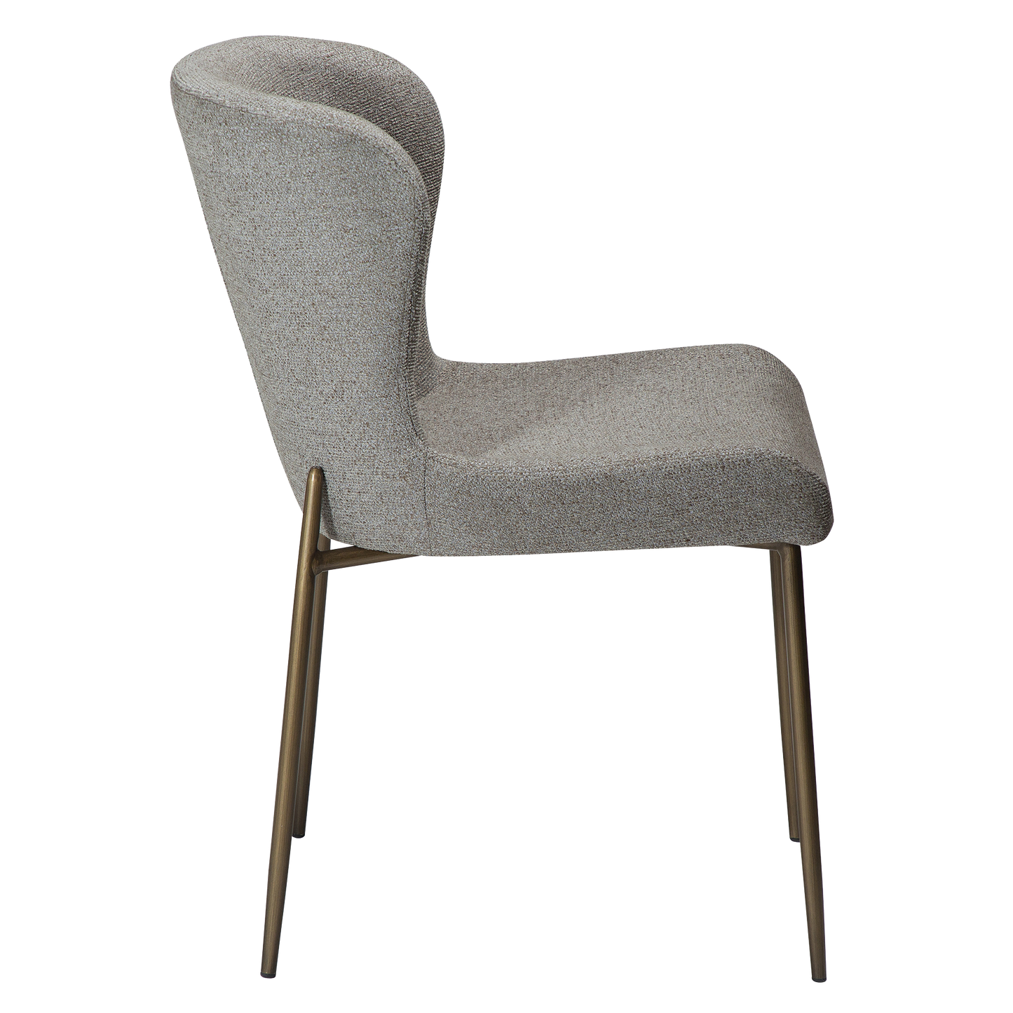 Stuhl Gean Taupe / messing (2er-Set)