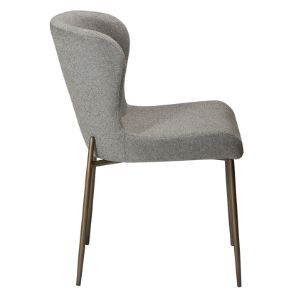 Stuhl Gean Taupe / messing (2er-Set)