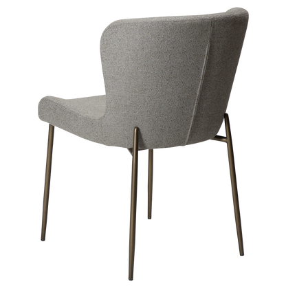 Stuhl Gean Taupe / messing (2er-Set)