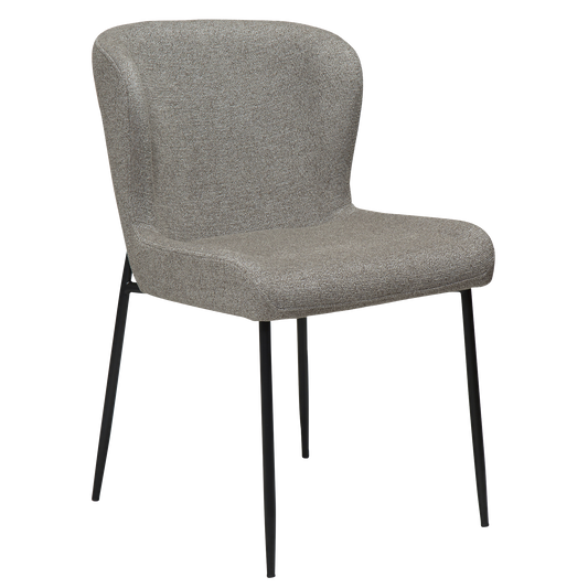 Stuhl Gean Taupe / schwarz (2er-Set)