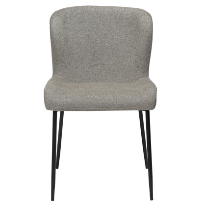 Stuhl Gean Taupe / schwarz (2er-Set)