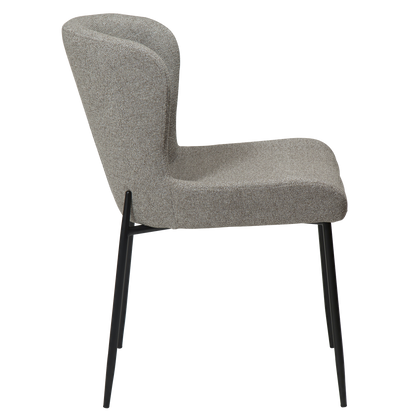 Stuhl Gean Taupe / schwarz (2er-Set)