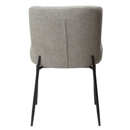 Stuhl Gean Taupe / schwarz (2er-Set)
