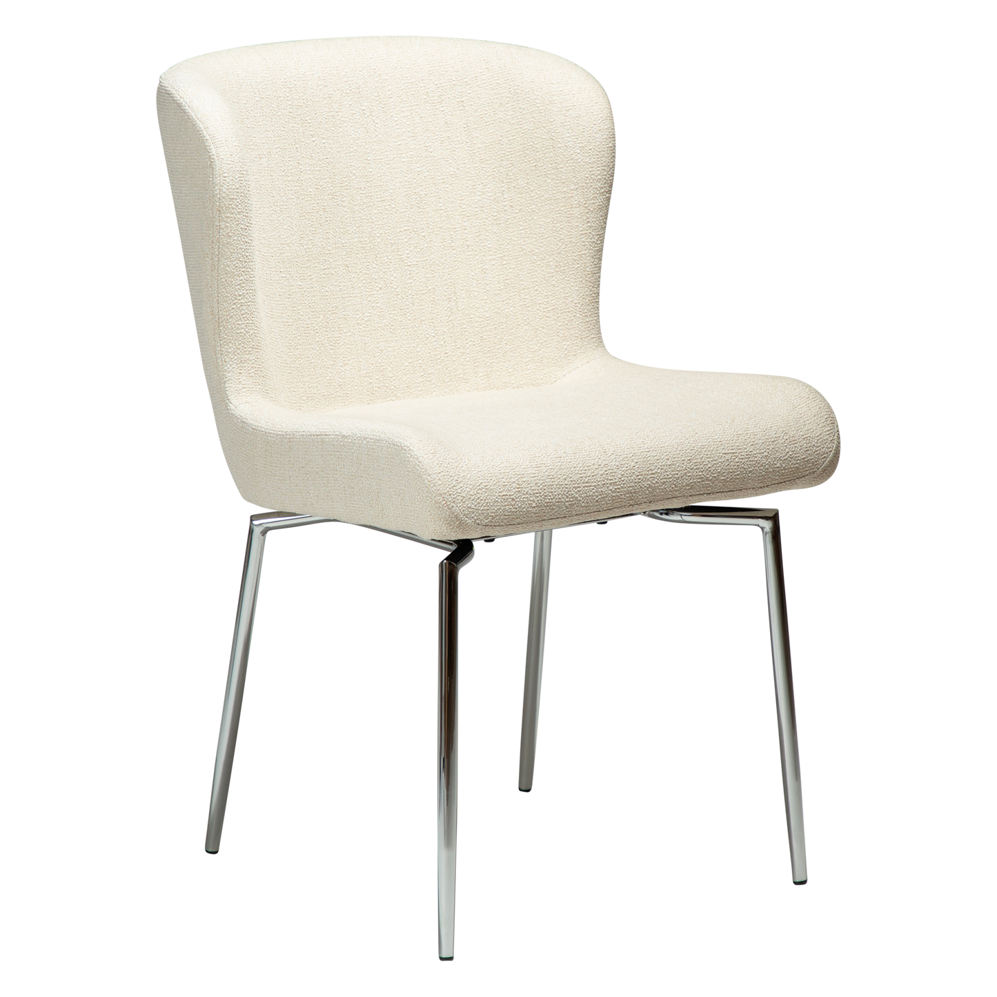 Stuhl Gean Creme / chrom schwenkbar (2er-Set)