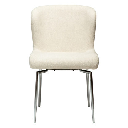 Stuhl Gean Creme / chrom schwenkbar (2er-Set)