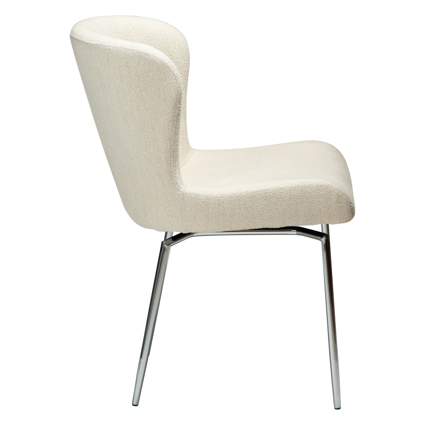 Stuhl Gean Creme / chrom schwenkbar (2er-Set)