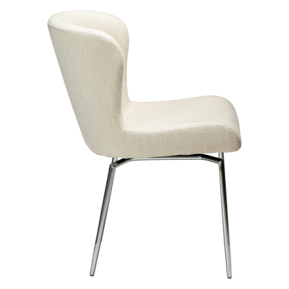 Stuhl Gean Creme / chrom schwenkbar (2er-Set)