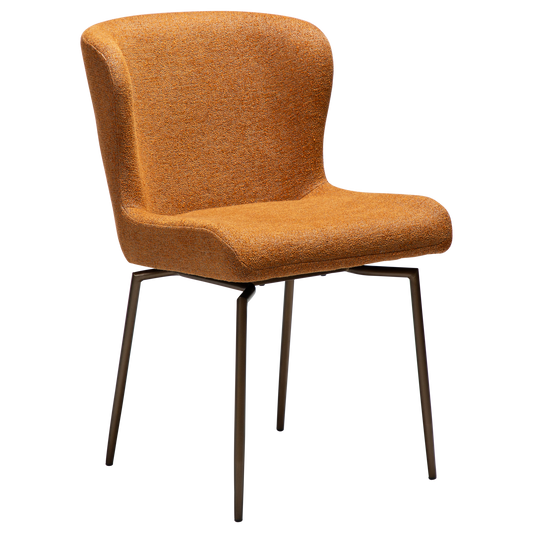 Stuhl Gean Rostorange schwenkbar (2er-Set)