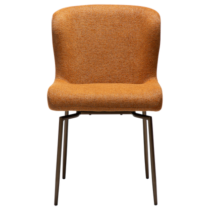 Stuhl Gean Rostorange schwenkbar (2er-Set)