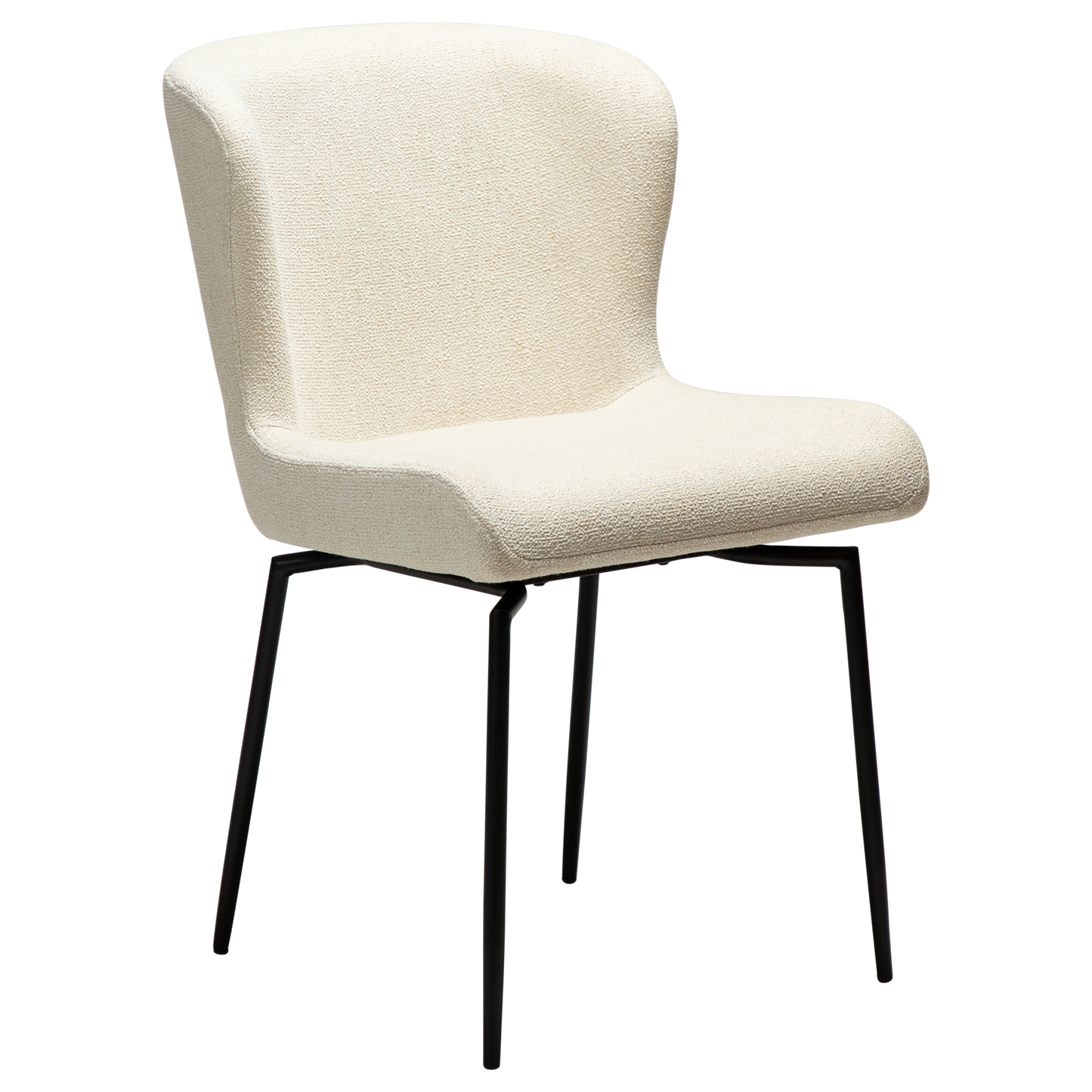 Stuhl Gean Creme / schwarz schwenkbar (2er-Set)