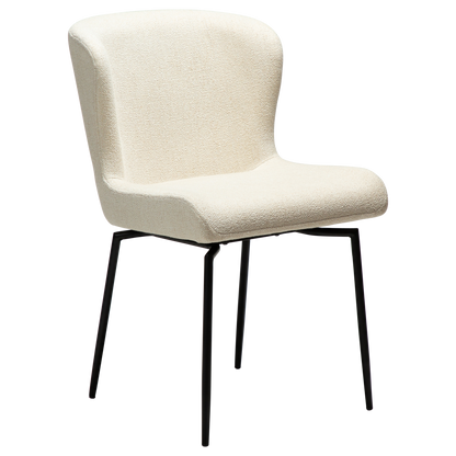 Stuhl Gean Creme / schwarz schwenkbar (2er-Set)