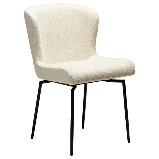Stuhl Gean Creme / schwarz schwenkbar (2er-Set)