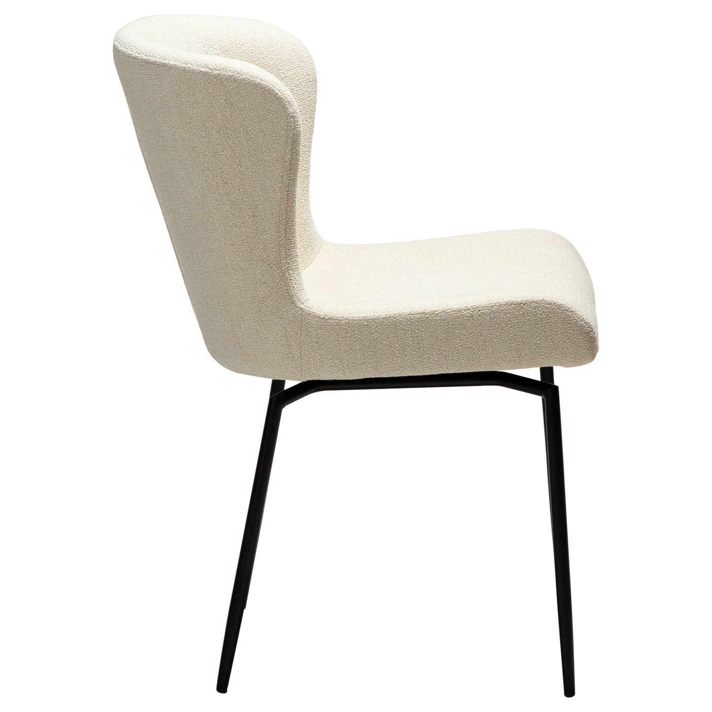 Stuhl Gean Creme / schwarz schwenkbar (2er-Set)