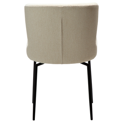 Stuhl Gean Creme / schwarz schwenkbar (2er-Set)