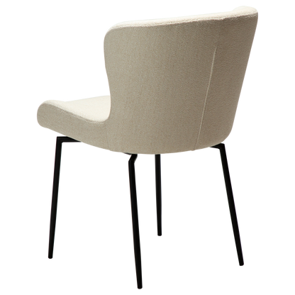 Stuhl Gean Creme / schwarz schwenkbar (2er-Set)