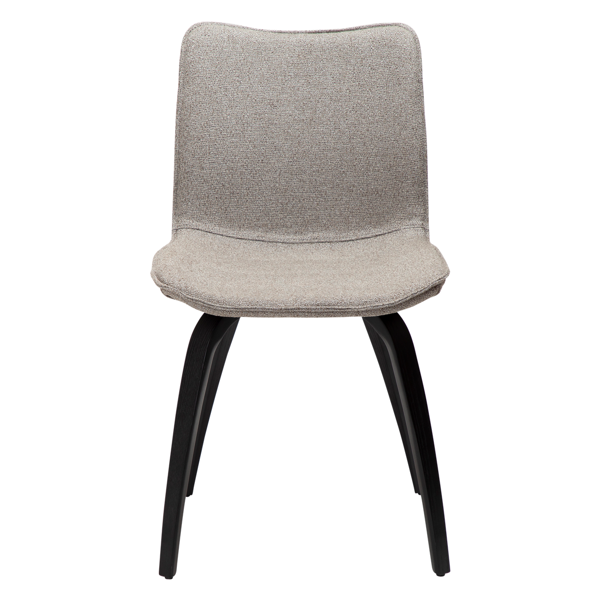 Stuhl Genip Taupe / Esche schwarz (2er-Set)
