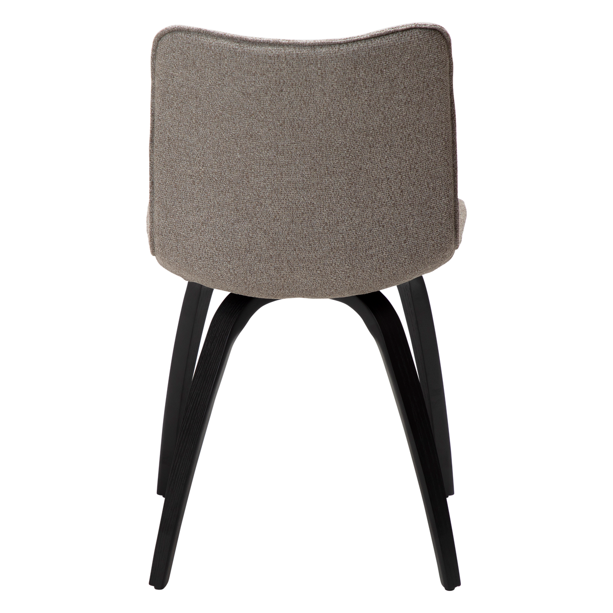 Stuhl Genip Taupe / Esche schwarz (2er-Set)