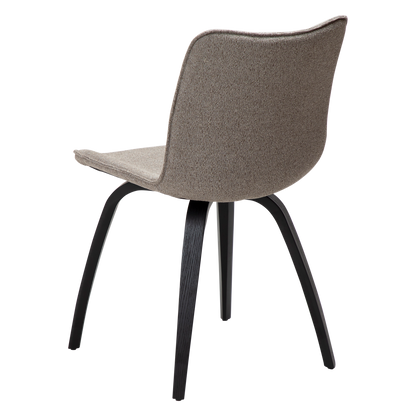 Stuhl Genip Taupe / Esche schwarz (2er-Set)
