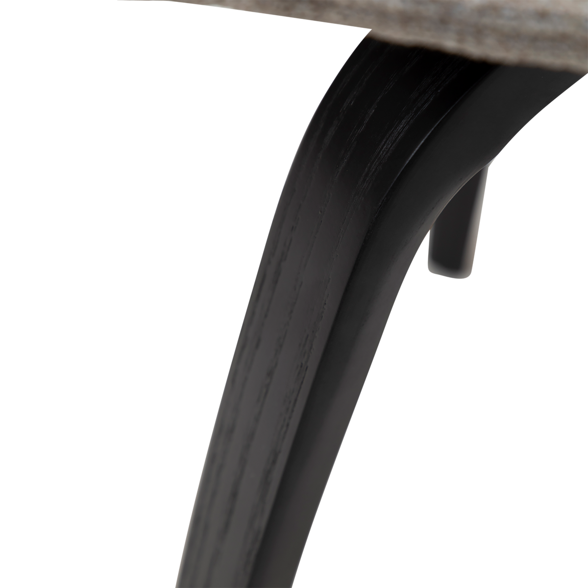 Stuhl Genip Taupe / Esche schwarz (2er-Set)